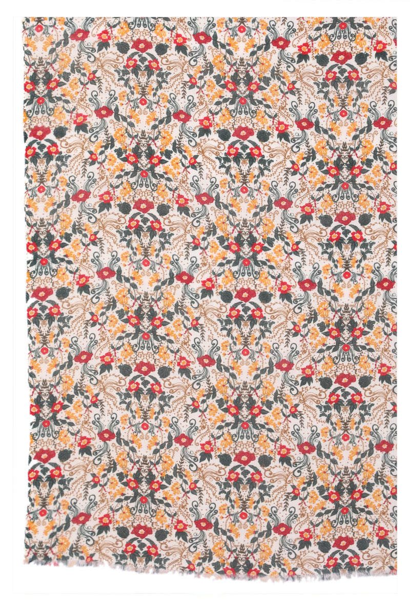 Vintage Charm Wool Scarf - Multi Coloured | SVEŽElife