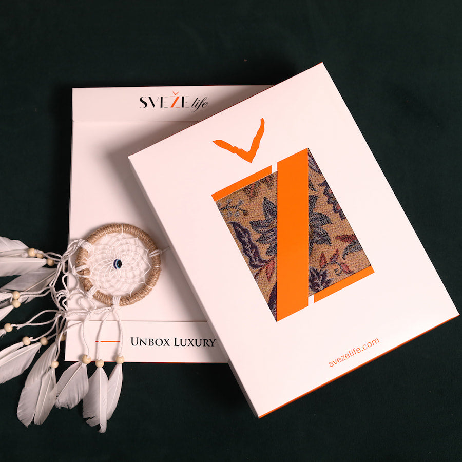 Flower Forest Jacquard Wool Scarf - Multicoloured | SVEŽElife