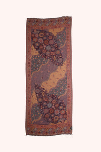 Flower Forest Jacquard Wool Scarf - Multicoloured | SVEŽElife