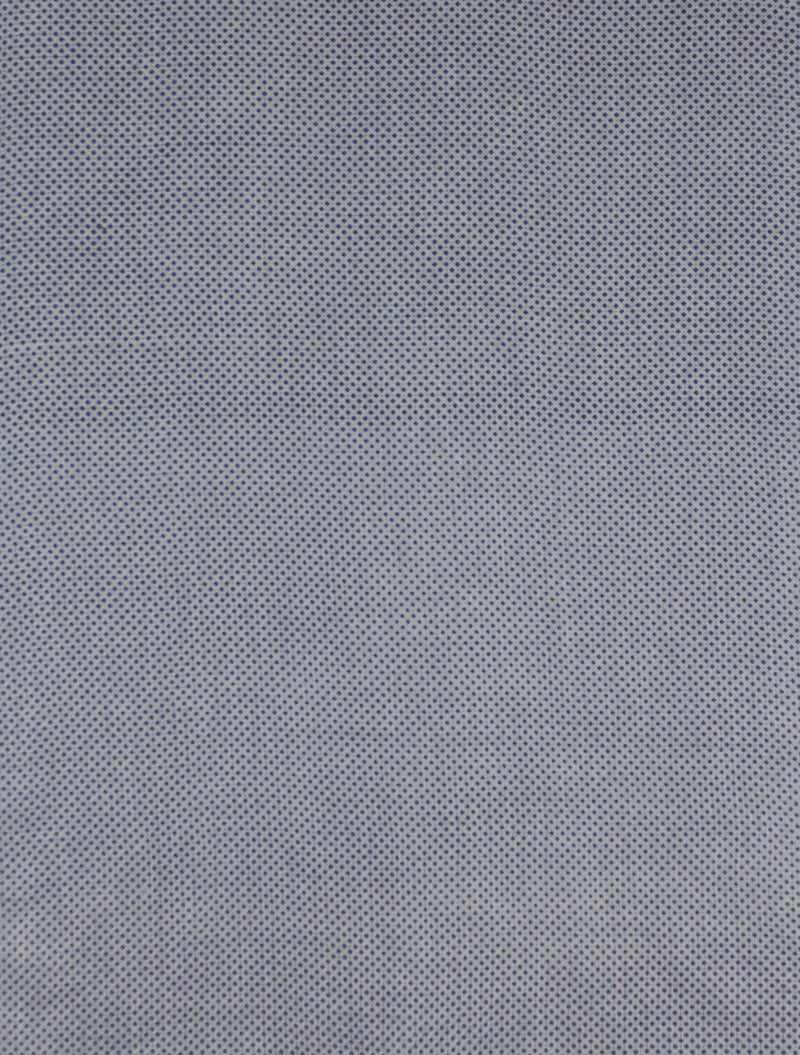 Ditsy Diamond Print Double Fabric Cotton Scarf -  Chambray Blue