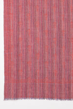 Sveze - Little Paisley Stripe Jacquard Scarf - Pink - Flat Look