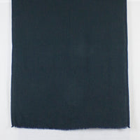 Chevron Weave Two Tone Merino Wool Scarf - Navy Green