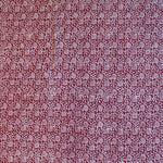 Lotus Flower Hand-block Print Area Rug - Red
