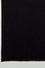 Reversible Merino Wool Scarf - Black Beige
