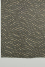 Polka Dots Illusion Merino Wool Scarf - Green