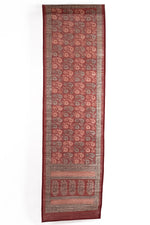Floral Vine Bagh Hand Block Print Bamboo Wall Hanging - Red