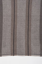 Stripes and Chevron Cashmere Wool Scarf - Grey